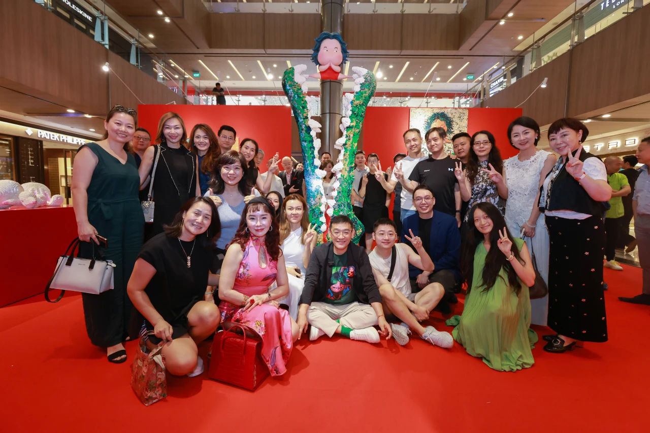 Jia Wei KK "Like Flowers in the Wild" Singapore's first exhibition grand opening