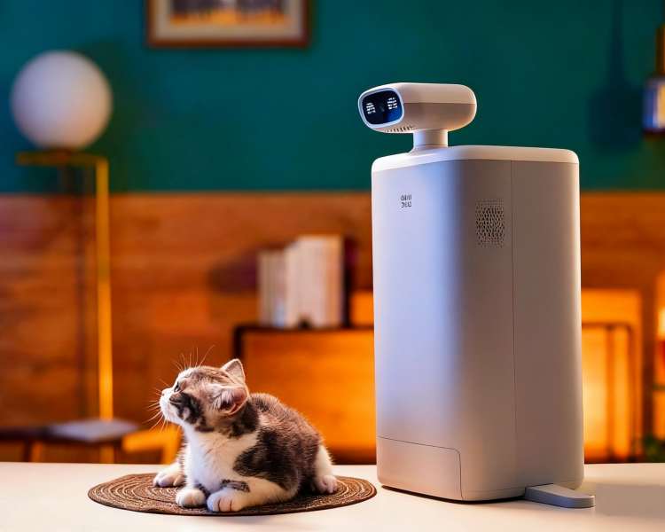 AI Pet feeding robot