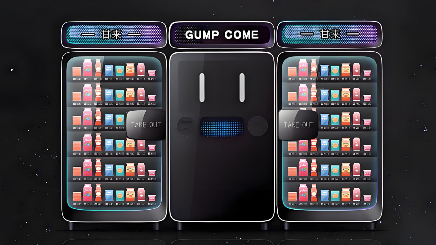 AI-Powered Vending Machine Design - GUMP COME X-MAN by LKK Design