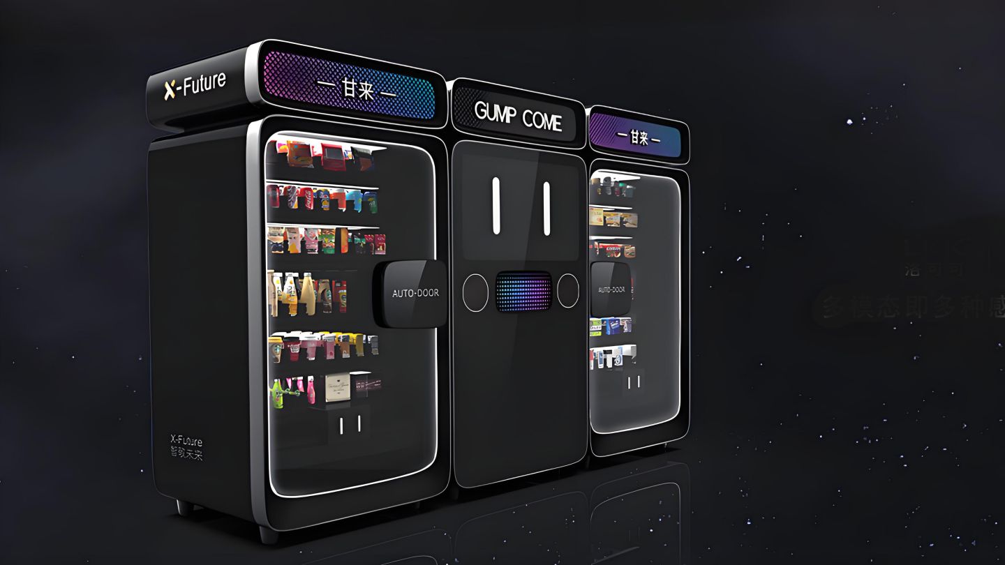Smart vending machine with facial recognition and voice interaction system