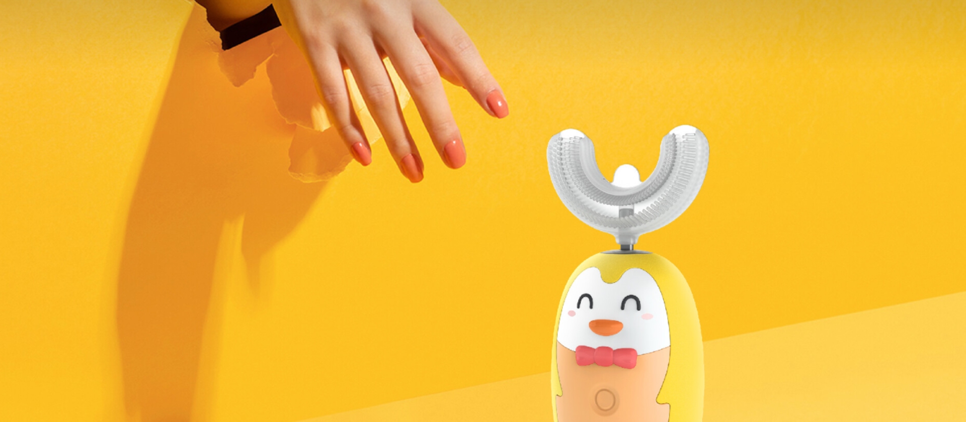 Kids U-Shaped Toothbrush Design