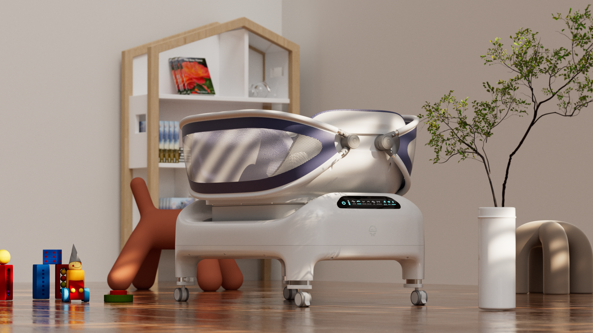 Electric Baby Cradle Design